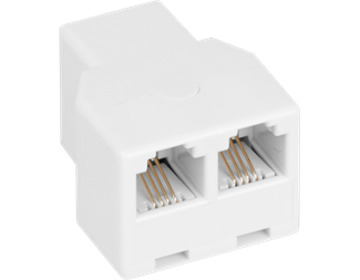 Rakkopplad: RJ11 (6/6), T-Koppling