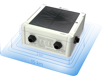 LoRaWan Solpanel 1 RS232 + 1 RS485, 2 GPIO, 2 Analoga portar