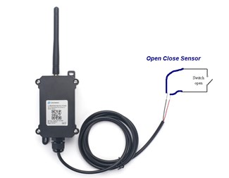 Puls öppen, stängd, dry contact LoRaWAN