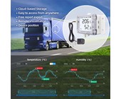 Industriella trådlösa temperaturloggers över WiFi, RJ45 & mobilnätet, inbyggd batteribackup