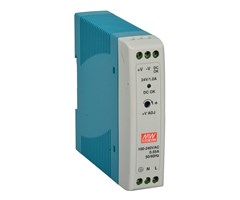 230VAC/24VDC, 24W, -20/+70°C, DIN-montage