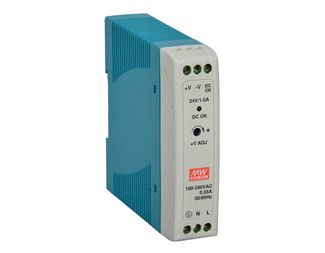 230VAC/24VDC, 24W, -20/+70°C, DIN-montage