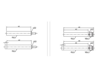 6,5mm cylinder, distans 2mm, NO, PNP, M8 ansl