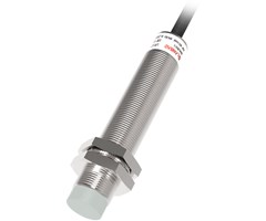 Non flush, 12mm cylinder, distans 10mm, NO, PNP,  2m kabel