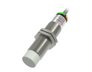 Non flush, distans 12mm, NO, PNP, M18, Kabel anslutning