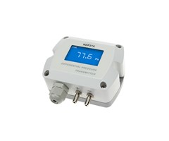 -100~+100Pa, 4-20mA, 2-tråds, display, differenstryckgivare