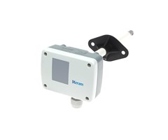 0-2m/s, 4-20mA, 3-tråd, kanalmonterad, display