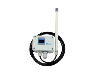 0-1m/s, 4-20mA, 3-tråd, kanalmonterad, display