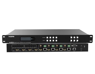4K 70m över Cat6,18G, HDR, HDCP2.2, 4xHDMI Loopout