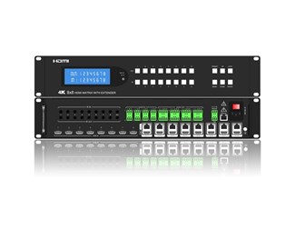 4K 65m över Cat6, 18G, HDR, Atmos, HDCP2.2, 8xHDMI Loopout