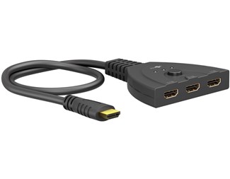 0,5m HDMI switch 3:1, 4K 60Hz