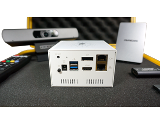 Mediastation, HDMI-USB-brygga, Videokonferenskamera