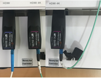 Sändare & Mottagare, LC MM Simplex fiber HDMI 2.0 förlängare