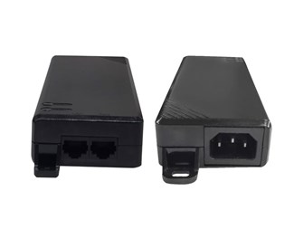 802.3af/at/bt, 10/100/1000Mbps, 230V AC in, 56V DC ut