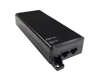 802.3af/at/bt, 10/100/1000Mbps, 230V AC in, 56V DC ut