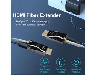 4K@30Hz, Simplex LC MM fiber, 300m