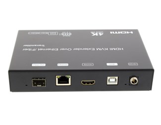 Sändare, 1xHDMI, 1xSFP+, 1xRJ45, KVM, USB, ställbart ID