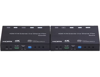 Sändare, 1xHDMI, 1xSFP+, 1xRJ45, KVM, USB, ställbart ID