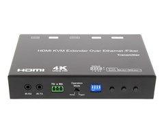 Sändare, 1xHDMI, 1xSFP+, 1xRJ45, KVM, USB, ställbart ID, PoE