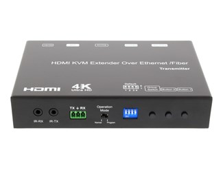 Sändare, 1xHDMI, 1xSFP+, 1xRJ45, KVM, USB, ställbart ID