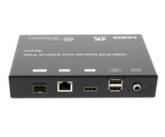 Sändare, 1xHDMI, 1xSFP+, 1xRJ45, KVM, USB, ställbart ID