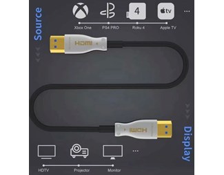 10M HDMI 2.1 AOC, 48 Gbps, 8K60Hz & 4K120Hz