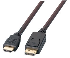 1M, DP-HDMI, hane-hane, FullHD, svart