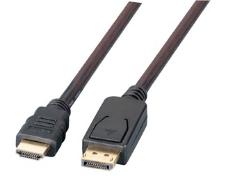 1M, DP-HDMI, hane-hane, FullHD, svart