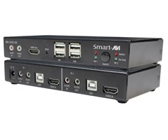 2 HDMI in, 1 HDMI ut, ljud & USB 2.0-stöd