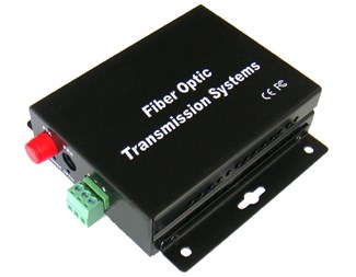 1-kanals simplex, Fiberoptisk sändare/mottagare audio