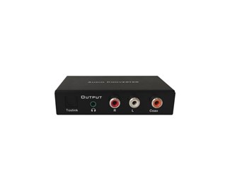 HDMI ARC/Toslink/Coax digitalt ljud in, analogt ljud ut