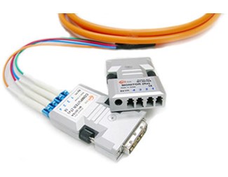 DVI-förlängare multimode 4-fiber, 4xLC-kontakt, Par