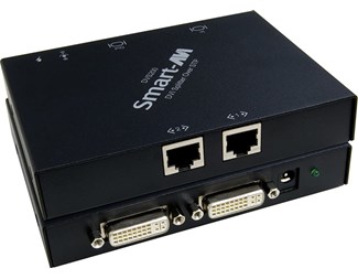 DVI-förlängare sändare 70m 2x Cat.5E/6 utgångar,1 DVI lokal