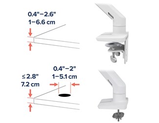 Upp till 49'', Max 19kg , Vit