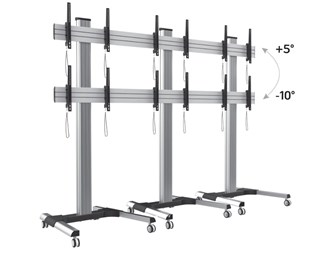 6 x 22-55'' skärmar. Max (6x60kg) 360kg