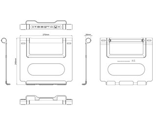 Laptop stativ med docking