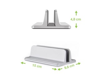 Laptophållare i aluminium