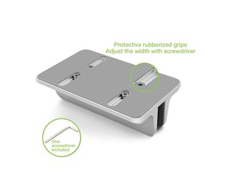 Laptophållare i aluminium