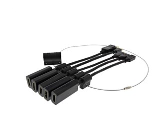 HDMI till USB-C, DP, mini-DP, mini-HDMI och micro-HDMI