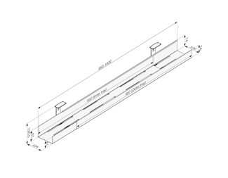 Svart, L950–1800mm