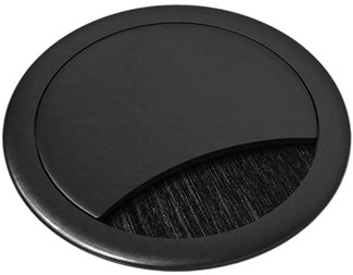 Svart, Ø60mm, Borst, Medium