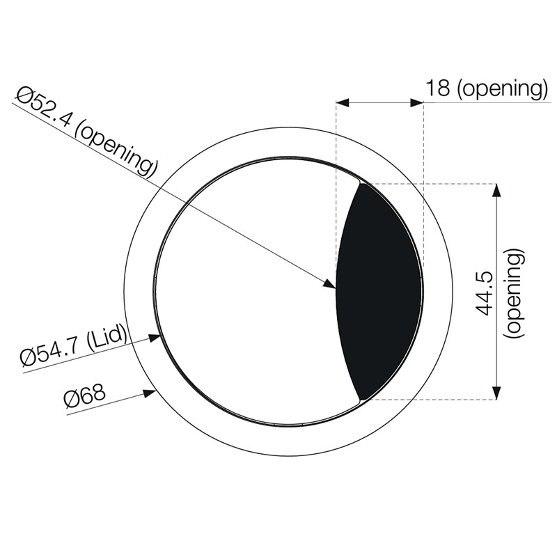 20127191 &Oslash;60 mm Bord gjennomf&oslash;ring med b&oslash;rste svart 3402000109 02.jpg
