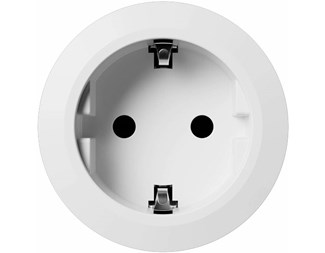 Vit Eluttag typ F (Schuko) CEE 7/3