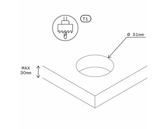 Vit Eluttag typ F (Schuko) CEE 7/3