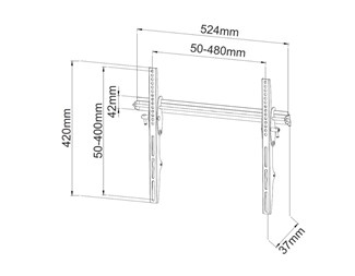 23-55'' 45kg VESA m/tilt