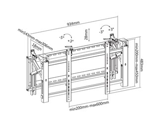 45-70'' 70kg, VESA 600x400