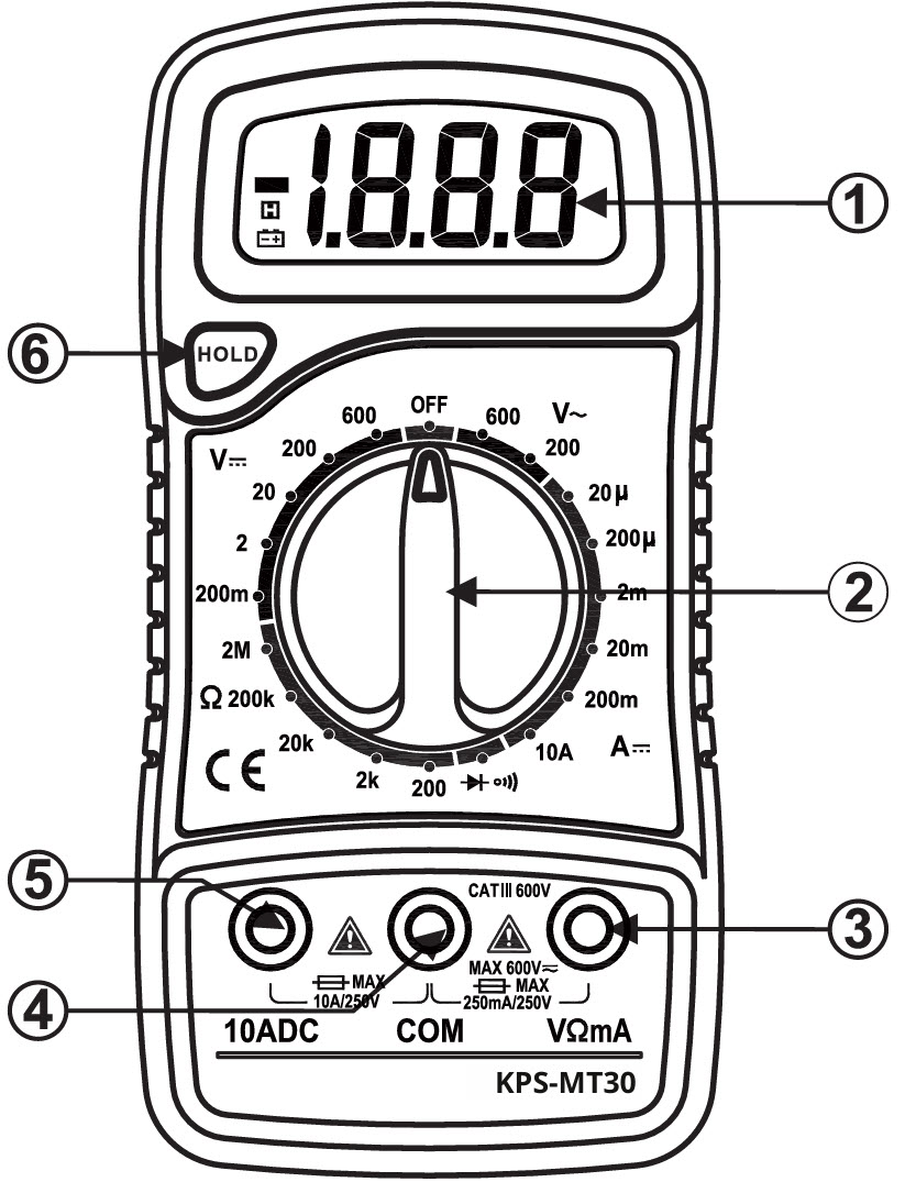 20118051 KPS MT30 Skole multimeter KPSMT30CBINT 600V 003.jpg