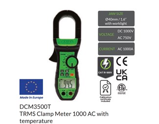 Strömtång TRMS 40 mm DCM3500T