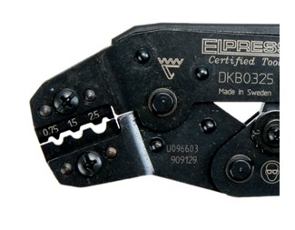 DKB0325 Krimptång för nabbpressning 0,25–2,5 mm²