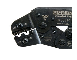 DKB0325 Krimptång för nabbpressning 0,25–2,5 mm²